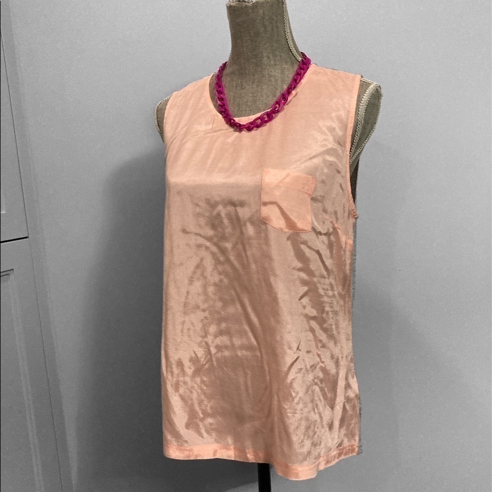 LOOK Pink Silky Tank Top UK 12​​​​​​​